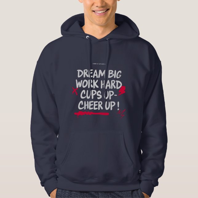 MEN'S DREAM BIG CHEER UP PULLOVER HOODIE  (Front)