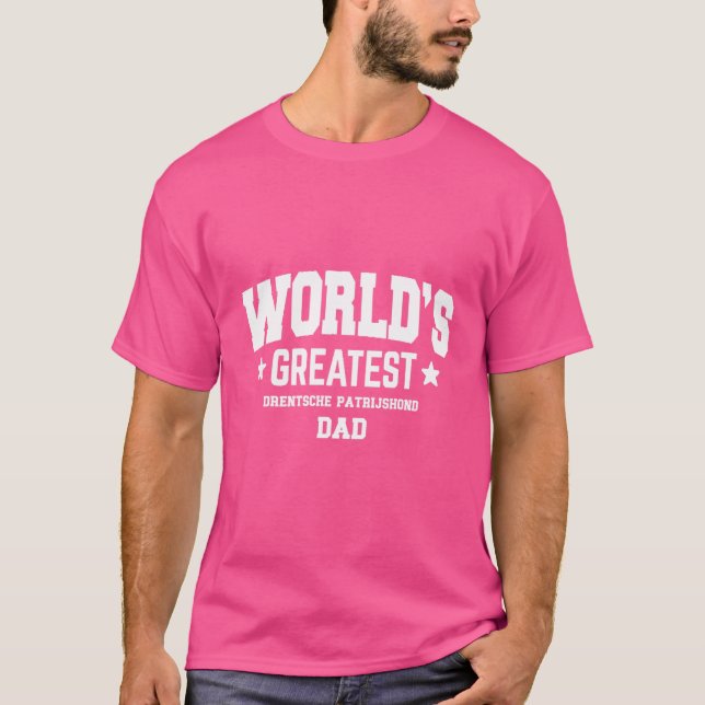 Mens Drentsche Patrijshond Dog Dad   Pet Theme T-Shirt (Front)