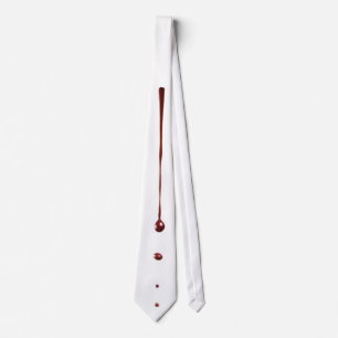 Mens Dress Tie zombie blood drip vampire Gothic