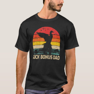 Mens Duck Vintage Retro Duck Bonus Dad Father's T-Shirt