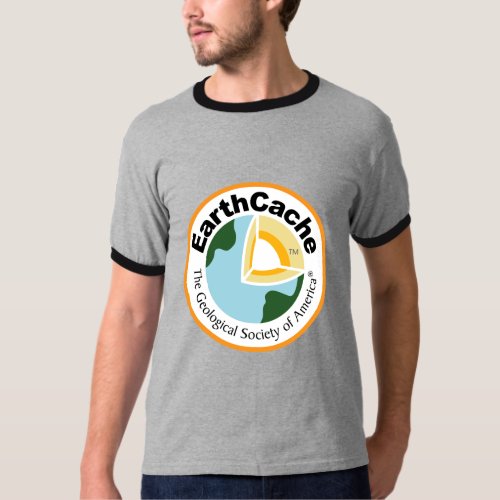 Mens EarthCache Ringer T_Shirt