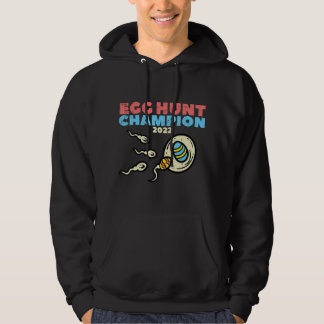 Mens Egg Hunt Champion 2022 Easter Pregnancy Annou Hoodie