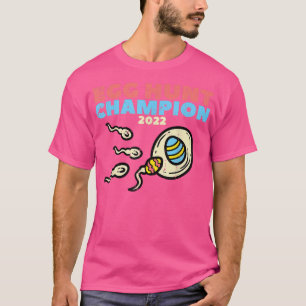Mens Egg Hunt Champion 2022 Easter Pregnancy Annou T-Shirt