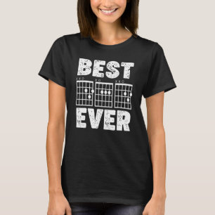 Mens Electric Guitar Chord Guitarist Dad Father Da T-Shirt