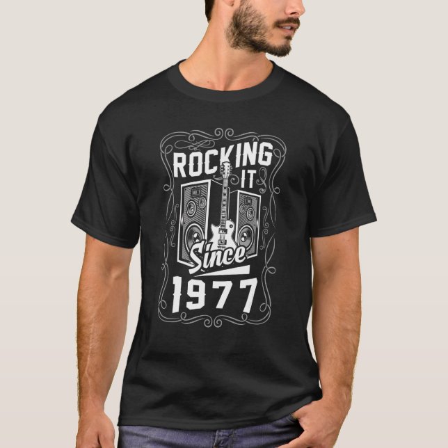 Mens Electric Guitar Player Rock Music Guitarist B T-Shirt (Front)