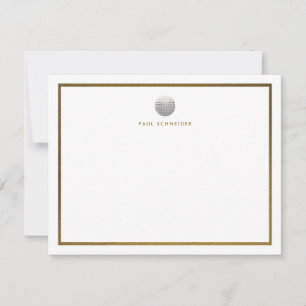 Men's Elegant Golfing Note Card