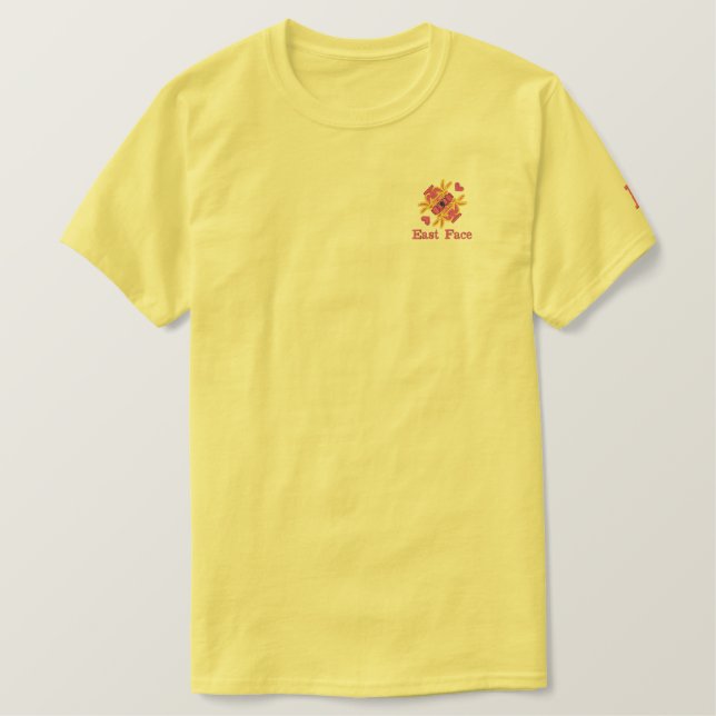 Mens' Embroidered Basic T-Shirt (Design Front)