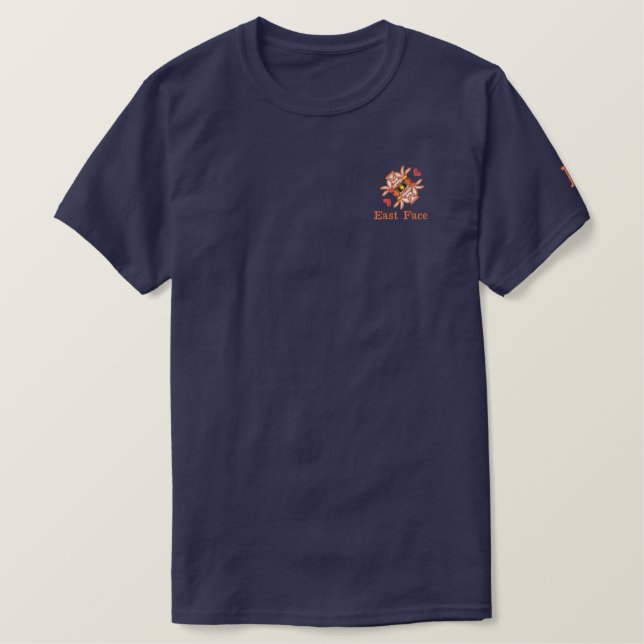 Mens' Embroidered Basic T-Shirt (Design Front)
