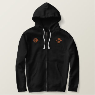 Men's Embroidered Basic Zip Hoodie
