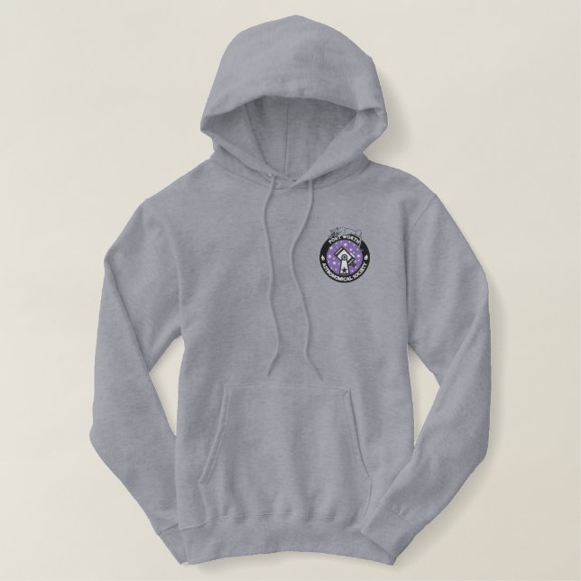 Men's Embroidered Hoodie with Pockets (Design Front)