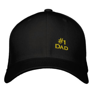 Men's Embroidered Number 1 Dad Baseball Cap
