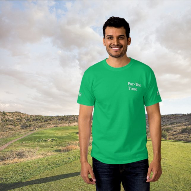 Men's Embroidered Par-Tee Monogram Embroidered T-Shirt (Creator Uploaded)