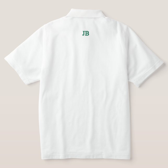 Men's Embroidered Par-Tee Monogram Polo Shirt (Design Back)