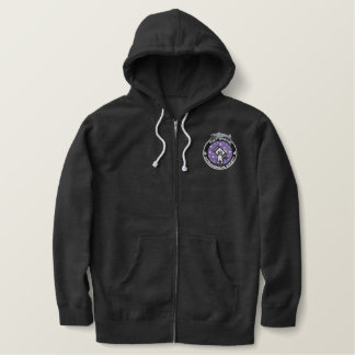 Men's Embroidered Zip-Up Hoodie