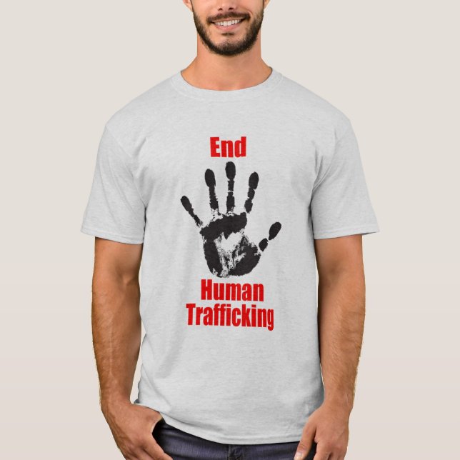 Men's End Human Trafficking Activist T Shirt (Front)