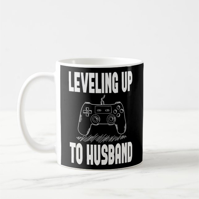 Mens Engagement for Groom Video Game Lovers  Coffee Mug (Left)