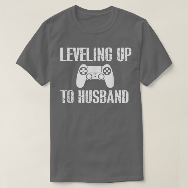 Mens Engagement Tee for Groom Video Game Lover Fun (Design Front)
