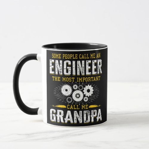 Mens Engineering Dad Grandpa Engineer  Mug