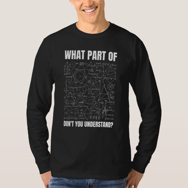Mens engineering  mathematics Formula motive for E T-Shirt (Front)