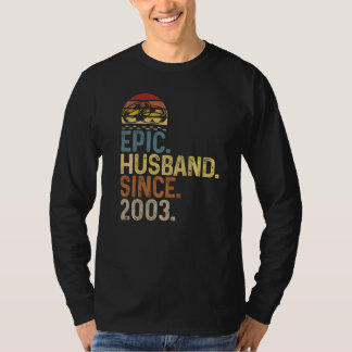 Mens Epic Husband Since 2003 Wedding Anniversary C T-Shirt