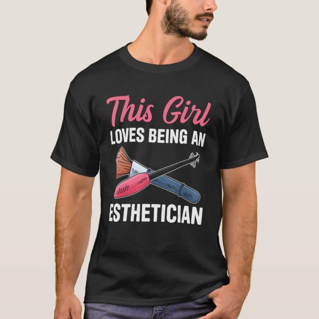 Mens Esthetician Beautician Cosmetologist Skin The T-Shirt (Front)