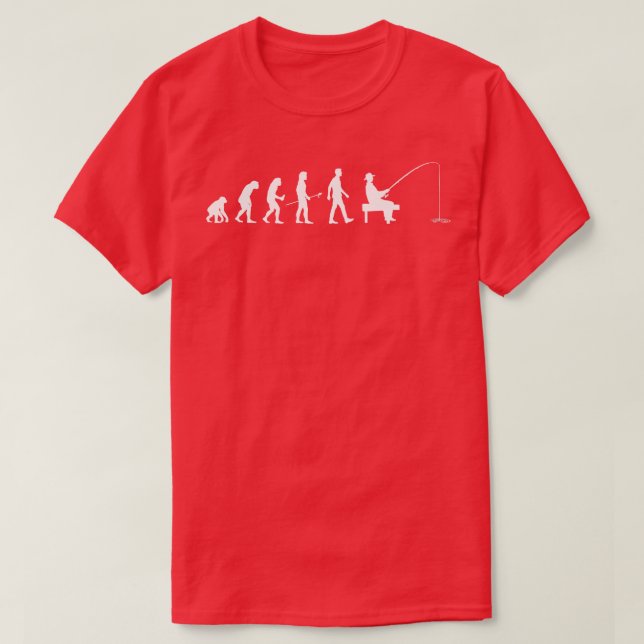 Mens Evolution Of Man Fishing Fathers Day T-Shirt (Design Front)