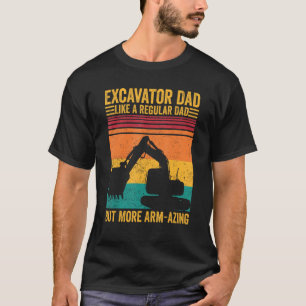 Mens Excavator Operator HEO Excavator Dad Regular  T-Shirt