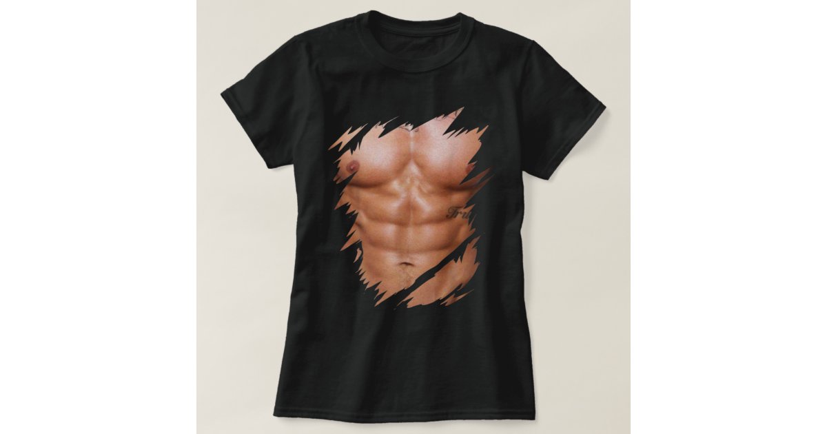 Ripped Muscles, six pack, chest T-shirt Men's T-Shirt