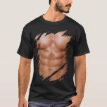 Mens Fake Muscles Ripped Torn Chest Six Pack Abs T-Shirt<br><div class="desc">w13 Hope you like it 647</div>