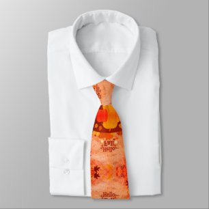 Mens' Fall Pattern Colorful Necktie