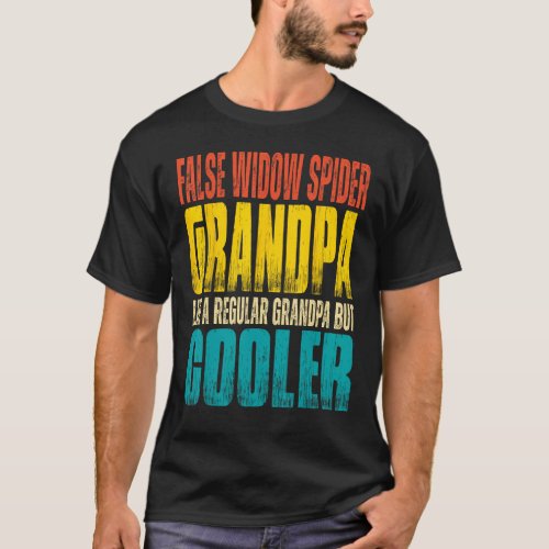 Mens False Widow Spider Grandpa Like a Regular Gra T_Shirt