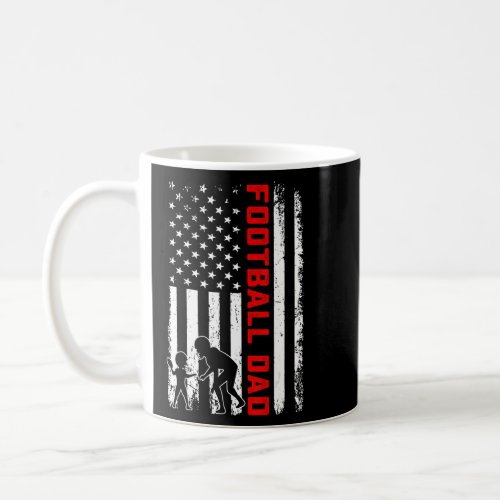 Mens Family Football Dad American Flag Patriotic F Coffee Mug