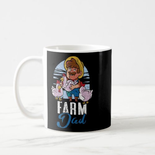 Mens Farm Dad Tractor Farm Daddy  Papa  Farmer Dad Coffee Mug