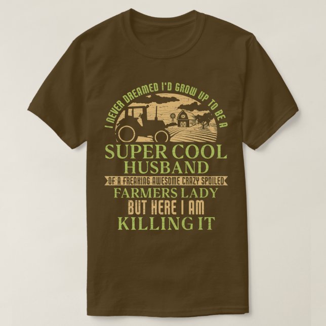 Mens Farm Farming Farmer  T-Shirt (Design Front)
