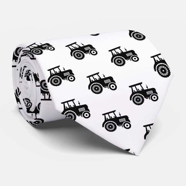 Men's Farm Tractor   Neck Tie (Rolled)