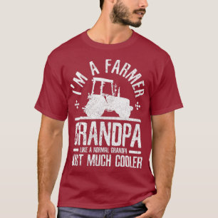 Mens Farmer Grandpa - Funny Farming Grandfather T-Shirt
