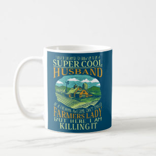 Mens Farmer Husband Farming  Coffee Mug