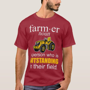 Mens Farming Field Farmland Ranch Tractor Farm T-Shirt