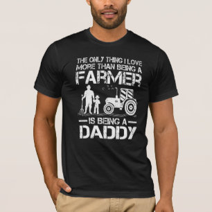 Mens Farming Tractor Retro Farmer Daddy Father's T-Shirt