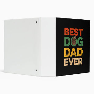 Mens Fars Day Best Newfoundland Dog Dad Ever 3 Ring Binder
