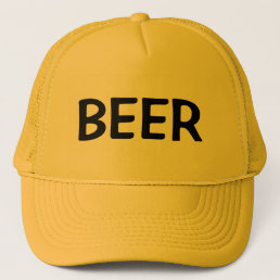 Mens Fashion Baseball Novelty BEER Trucker Hat