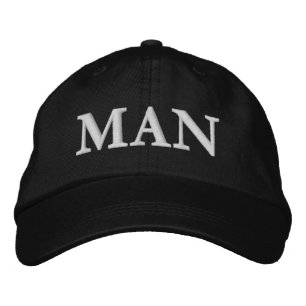 Mens Fashion Christmas Funny Novelty MAN Embroidered Baseball Cap