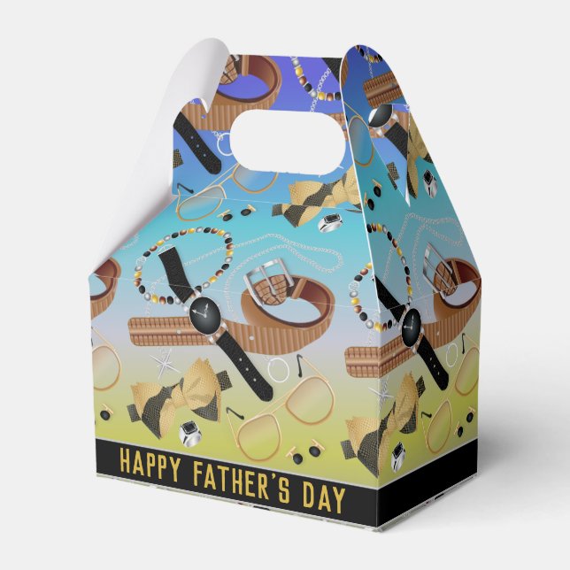 Mens Fashion | Father's Day Favor Boxes (Front Side)
