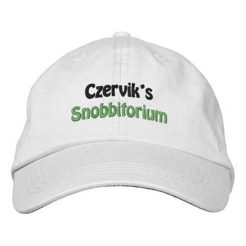 Mens Fashion Funny Novelty Czerviks Snobbitorium  Embroidered Baseball Cap
