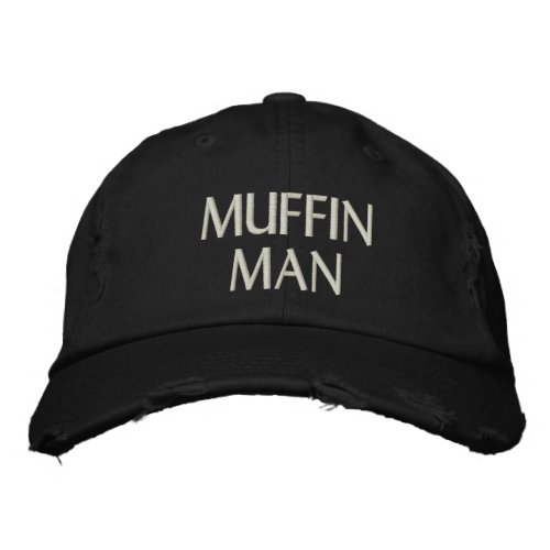 Mens Fashion Funny Novelty MUFFIN MAN Embroidered Baseball Cap