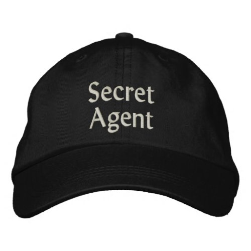 Mens Fashion Funny Novelty SECRET AGENT Embroidered Baseball Cap