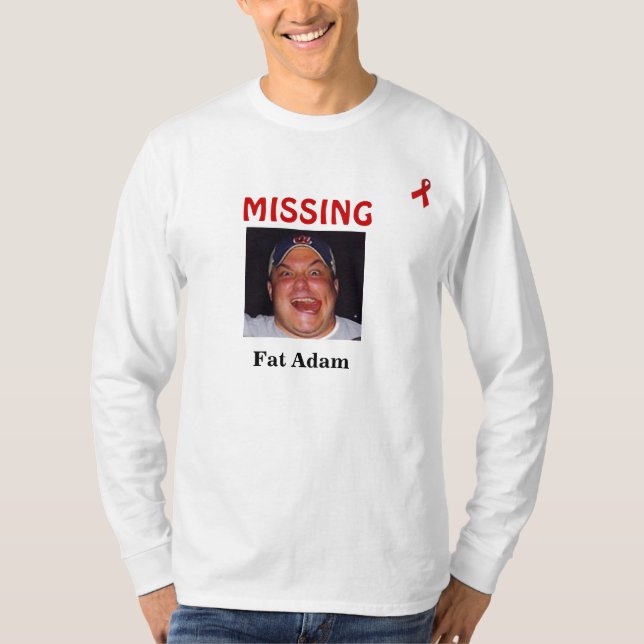 Mens Fat Adam Long Sleeve T-Shirt (Front)