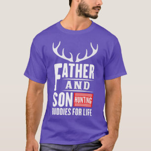Mens Father and Son Hunting Buddies Deer Hunter Pa T-Shirt