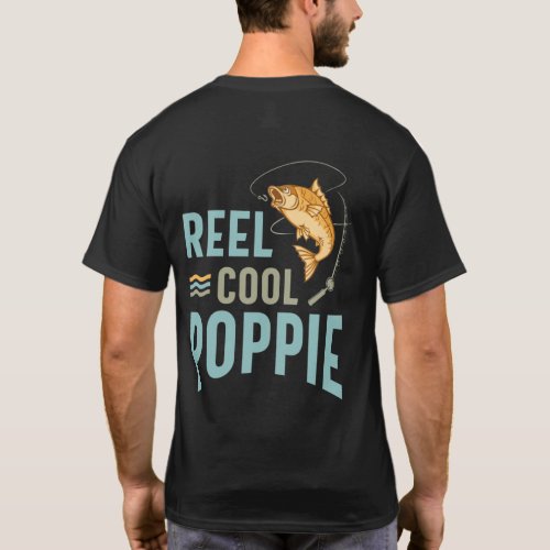 Mens Father Gift Reel Cool Poppie T_Shirt