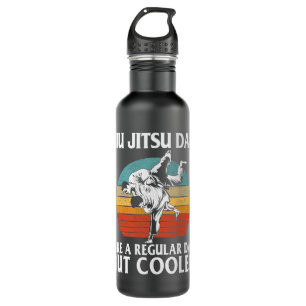 Mens Father’s Day Jiu Jitsu Dad Training Father Vi Stainless Steel Water Bottle